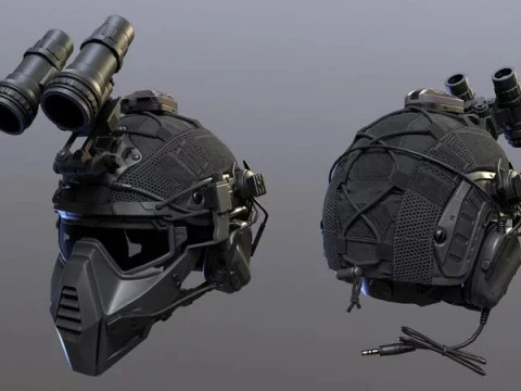 Tactical Helmet 3D Model