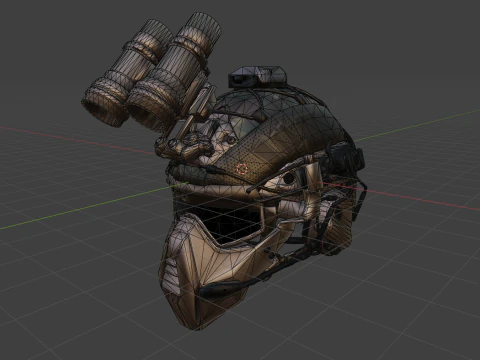 Tactical Helmet 3D Model