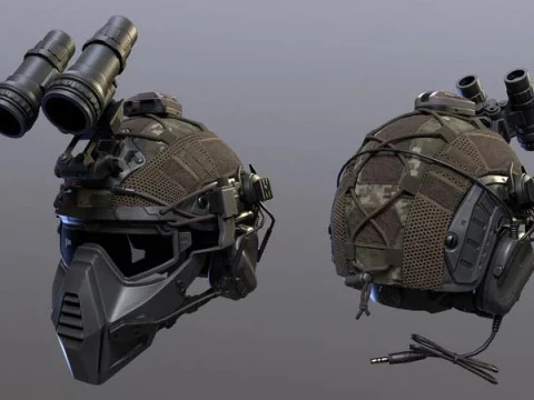 Tactical Helmet 3D Model