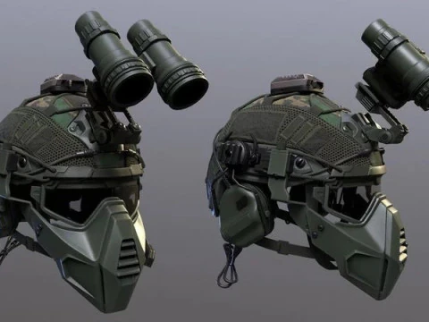 Tactical Helmet 3D Model