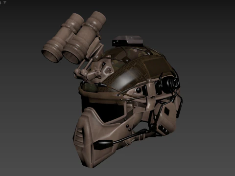 Tactical Helmet 3D Model