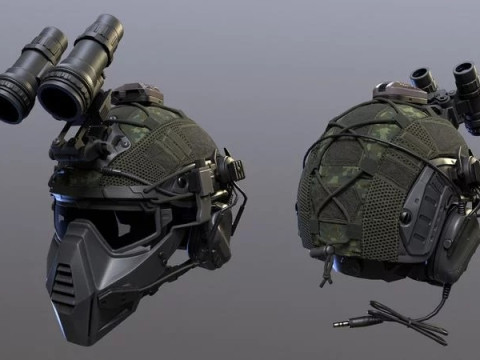Tactical Helmet 3D 모델