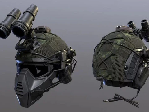 Tactical Helmet 3D Model