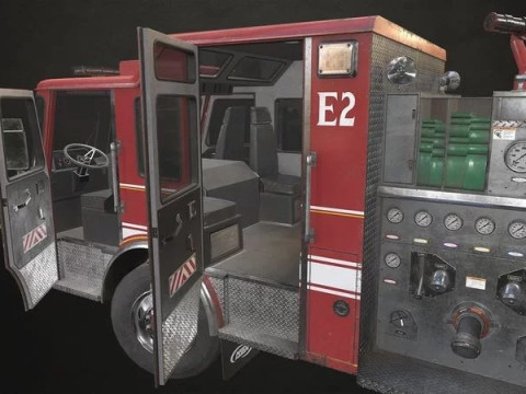 Пожарная машина 3D Модель