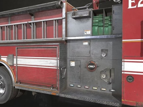 Пожарная машина 3D Модель