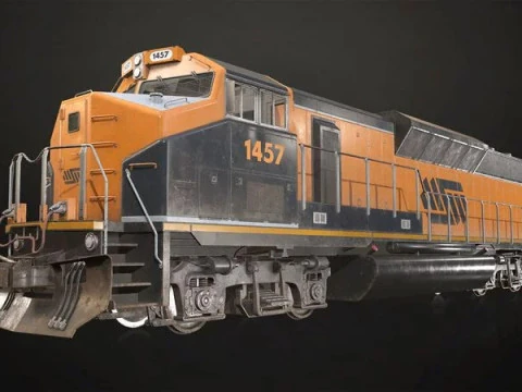 Diesel Locomotive 3D Model