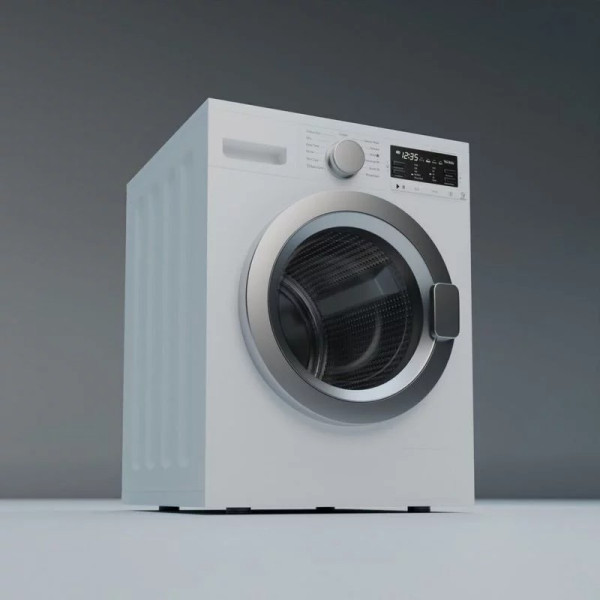Washing Machine 3D Model .c4d .max .obj .3ds .fbx .stl .blend