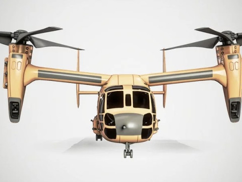 Current Tiltrotor Aircraft 3D Модель