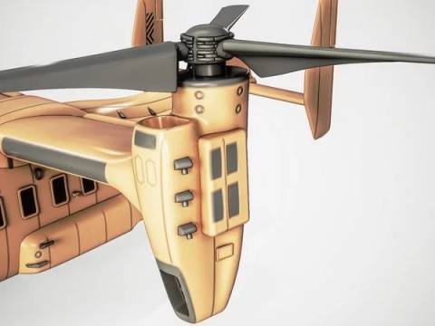Current Tiltrotor Aircraft 3D Модель