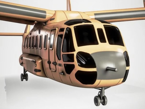 Current Tiltrotor Aircraft 3D Модель
