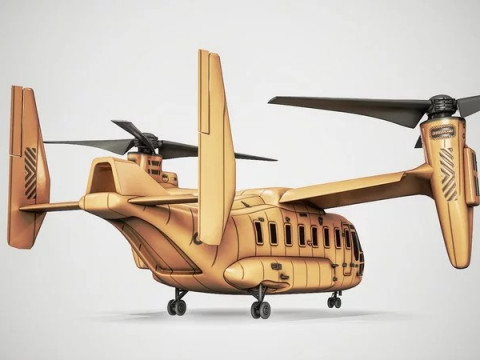 Current Tiltrotor Aircraft 3D Модель