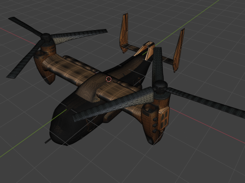 Current Tiltrotor Aircraft 3D Модель