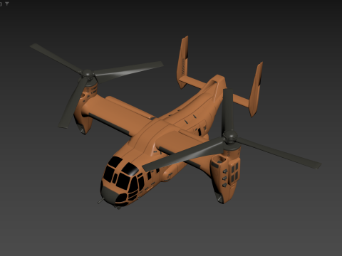 Current Tiltrotor Aircraft 3D Модель
