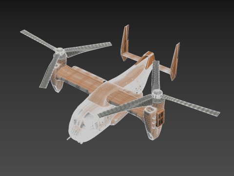 Current Tiltrotor Aircraft 3D Модель