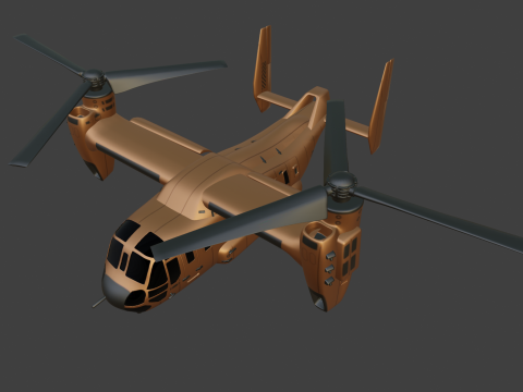Current Tiltrotor Aircraft 3D Модель