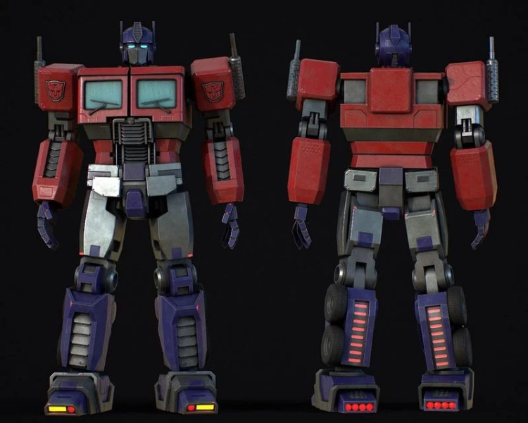 Optimus Prime Model 3D .c4d .max .obj .3ds .fbx .stl .blend 