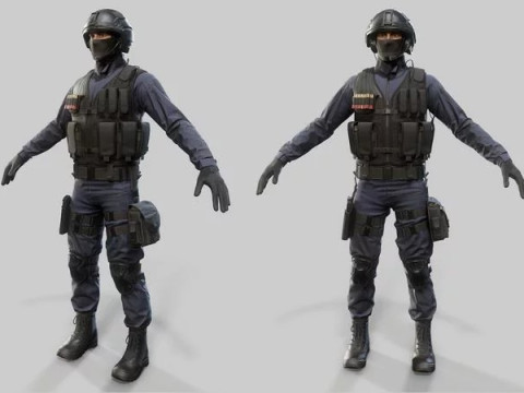 Modern US Soldier 3D Модель