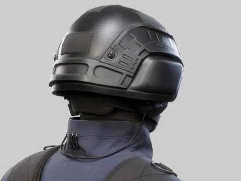 Modern US Soldier 3D Model