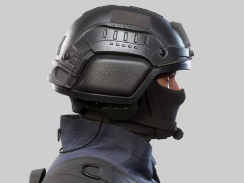 Modern US Soldier Modello 3D