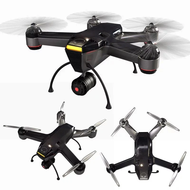 Tactical Drone 3D Model .c4d .max .obj .3ds .fbx .stl .blend 