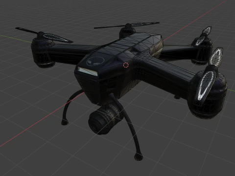 Tactical Drone 3D Model