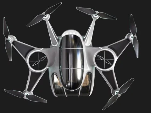 Taxi Drone 3D Model