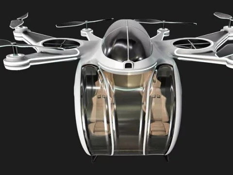 Taxi Drone 3D Model