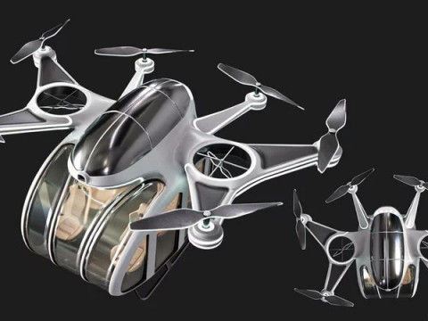 Taxi Drone 3D मॉडल