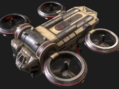 Dropship 3D Model