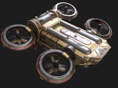 Dropship 3D Model