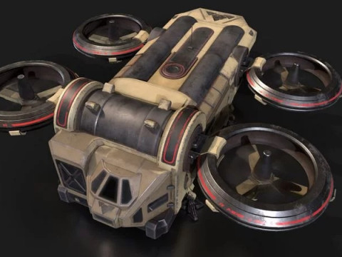 Dropship 3D Model