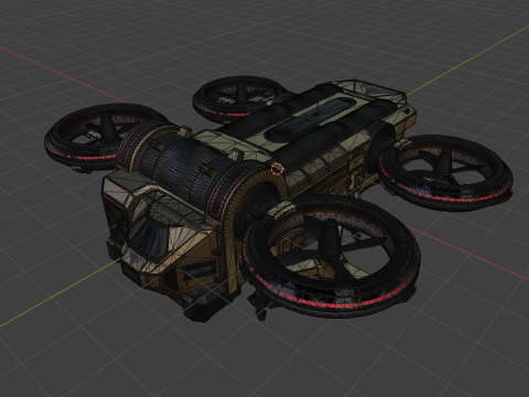 Dropship 3D Model