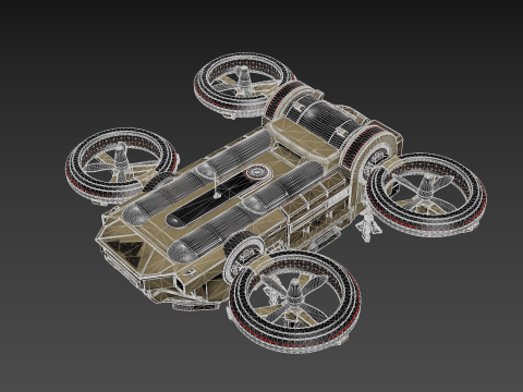 Dropship 3D Model