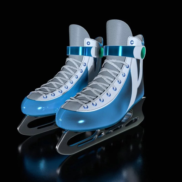 Iceskate 3D Model .c4d .max .obj .3ds .fbx .stl .blend