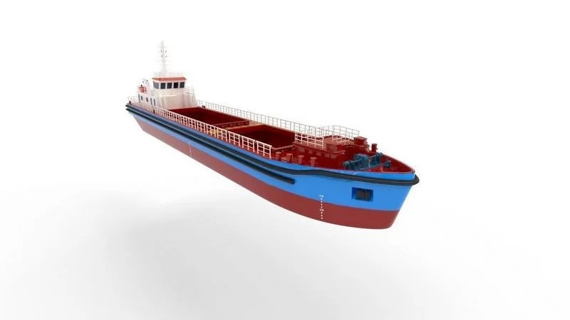 Bulk cargo vessel 3D Model .c4d .max .obj .3ds .fbx .stl .blend