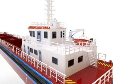 Bulk cargo vessel 3D 模型