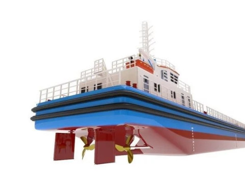 Bulk cargo vessel 3D 模型