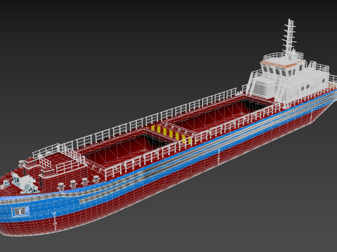 Bulk cargo vessel 3D 模型