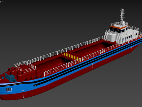Bulk cargo vessel 3D 模型