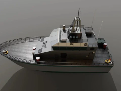 Mine Vessel 3D Model