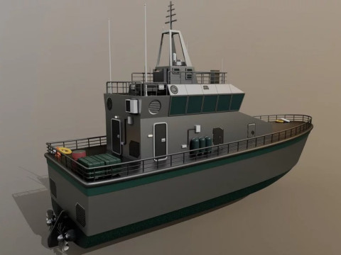 Mine Vessel 3D 模型