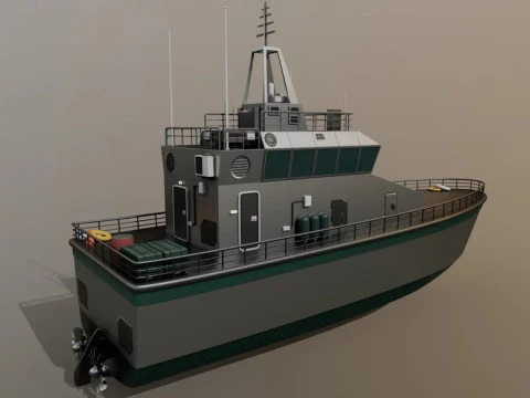 Mine Vessel 3D Model