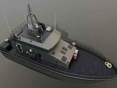 Mine Vessel 3D Model
