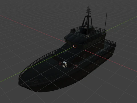 Mine Vessel 3D Model