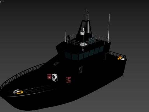 Mine Vessel 3D 模型