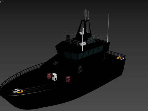 Mine Vessel 3D Model