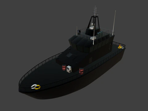 Mine Vessel 3D Model