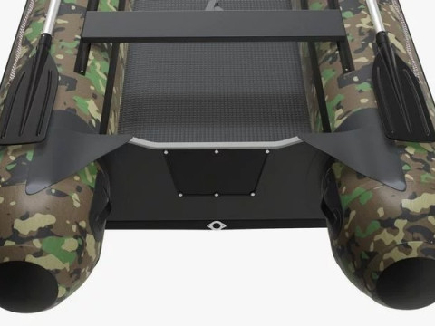 Boat inflatable 02 camouflage 3D Model