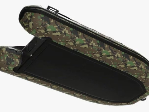 Boat inflatable 02 camouflage 3D Model