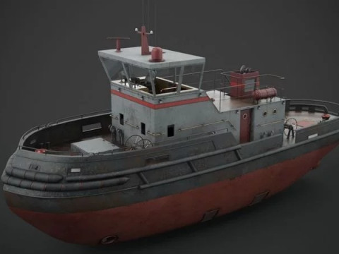 Tug boat 3D 模型